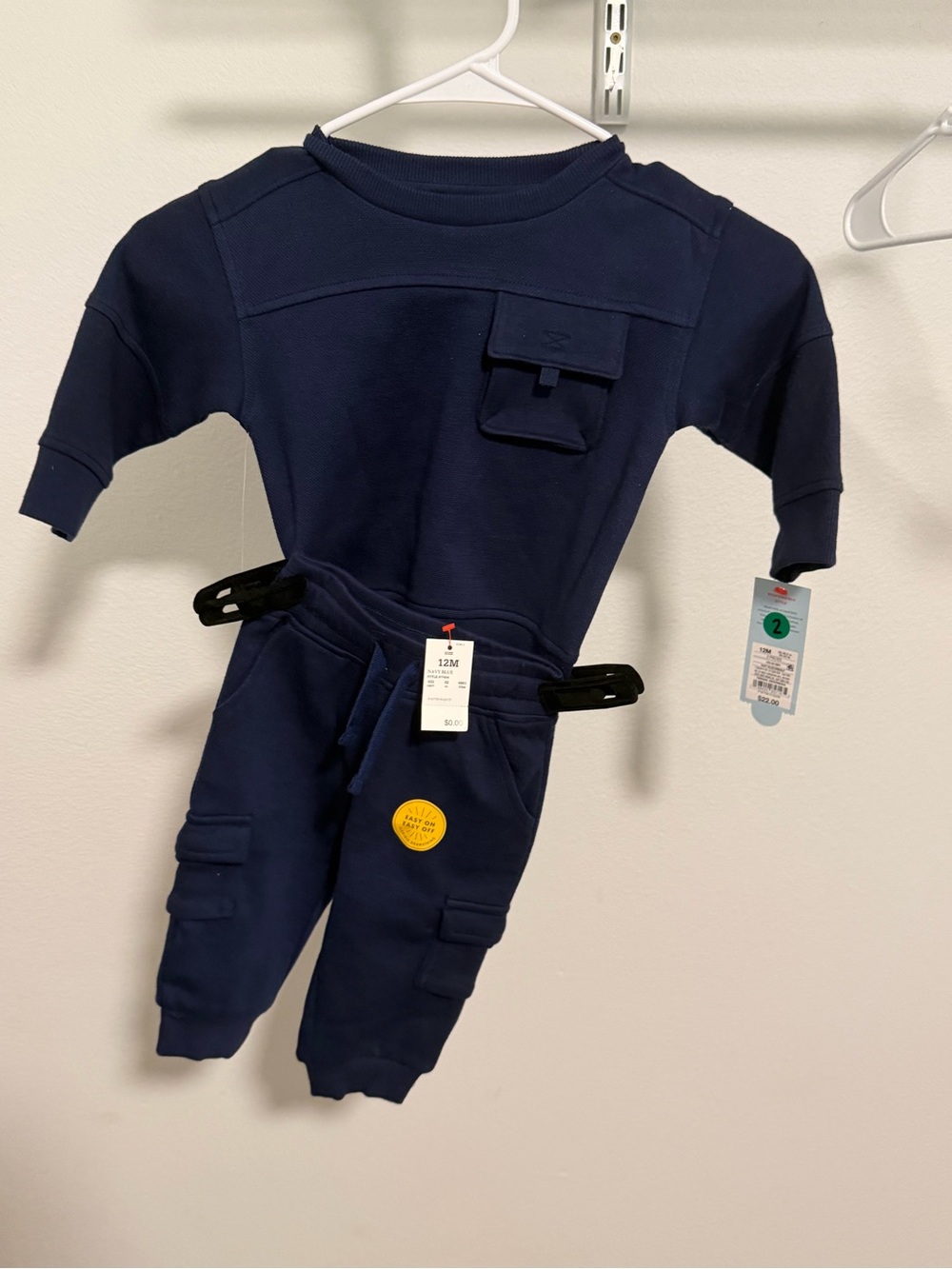 Cat & Jack Navy Blue Pocket Jogger Matching Set